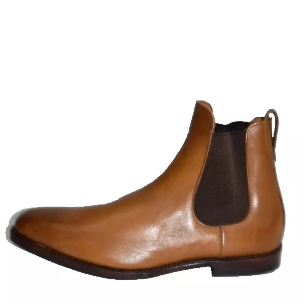 New! Allen Edmonds Liverpool Chelsea Dress Boot Walnut Size 11 D DD448 7523